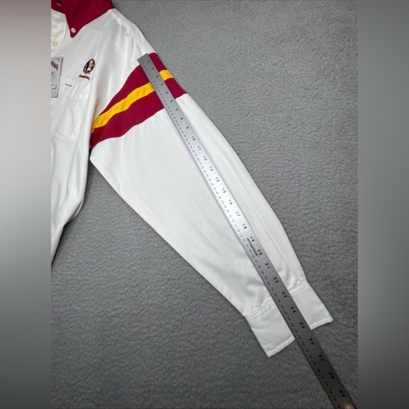 Florida State Seminole Shirt Men's XL White Button-Down Long Sleeve NWT  #0298 - Picture 7 of 16